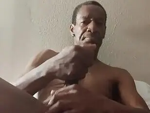 Hard stroking at noon 