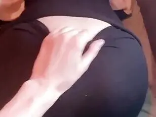 POV teasing her asshole before fucking her doggy