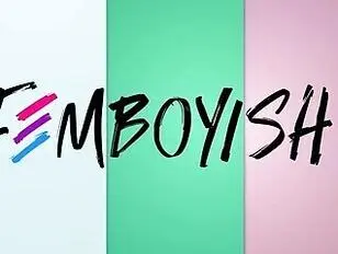 Femboy toma la polla del chico vecino