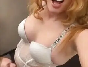 Two blonde shemales spitroast a masked black faggot
