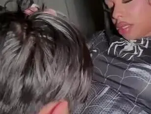 Spiderwoman fucks a small cock chinaman