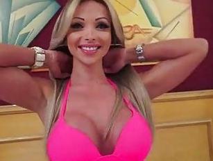 Shemale Carla Novaes - Gorgeous tranny Carla Novaes shows her amazing tits while stroking - Tranny .one