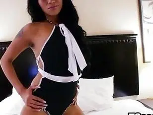 Natalie Foxx jerking her cock