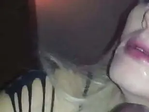 Hot Tranny Sucks Off A Huge Black Cock