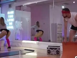 Sexy TS dancer barebacks her partner