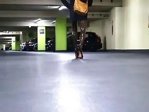 Latex stockings+sky highheels