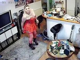 High heel self fuck