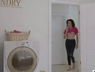 Busty TS Ariel Demure analed by perv boss